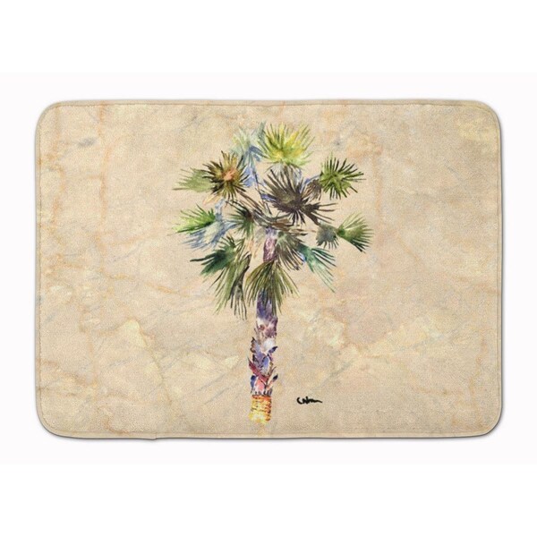 Carolines Treasures Palm Tree Machine Washable Memory Foam Mat 8481RUG - main